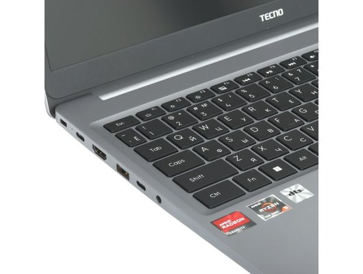 Ноутбук Tecno MegaBook K15SDA/71005000257/ Ryzen 5-7430U/16Gb/512Gb/15.6 FHD IPS/Win11 серый